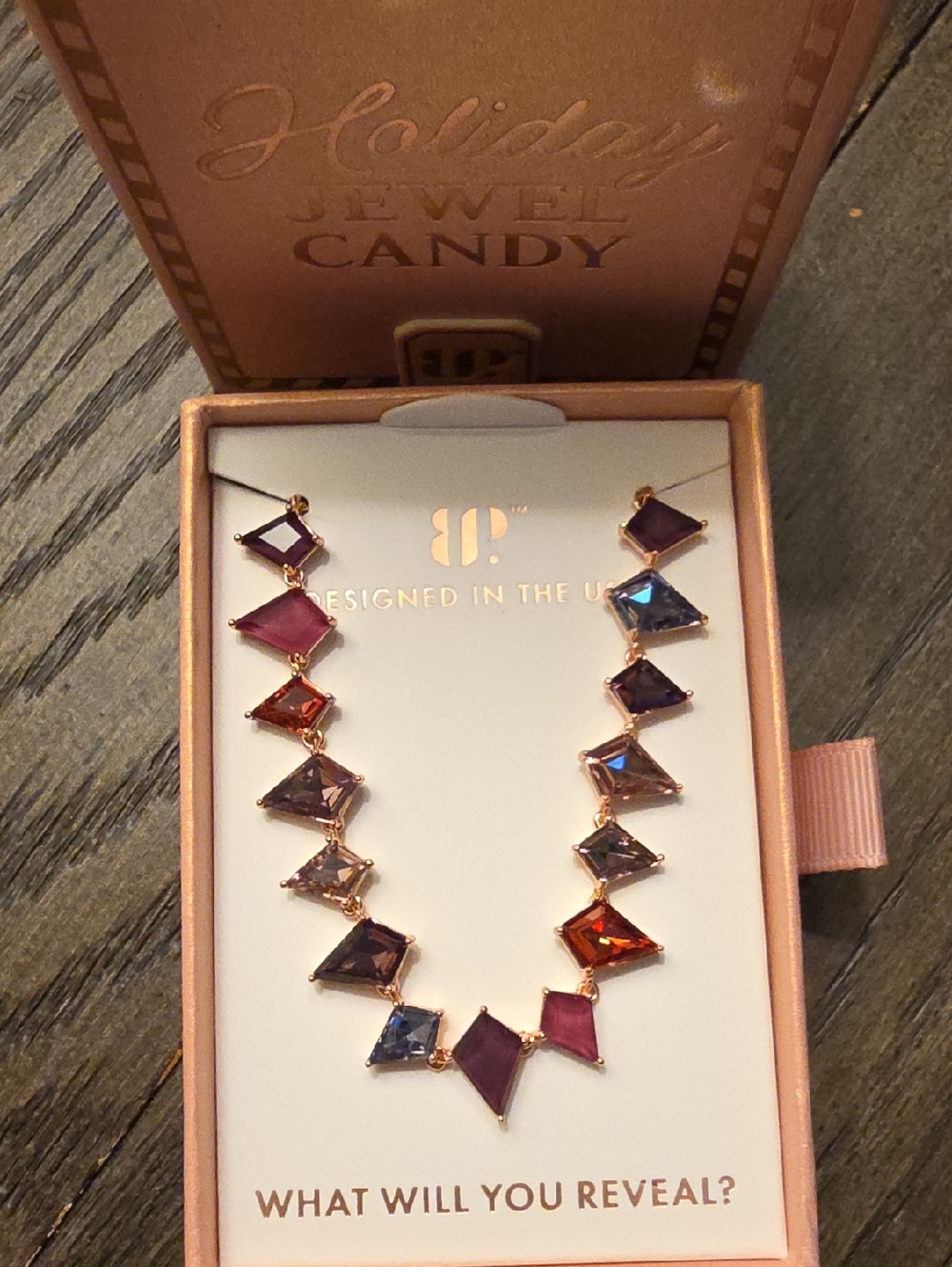BP Holiday Jewel Candy Multicolor Crystal Statement Bracelet